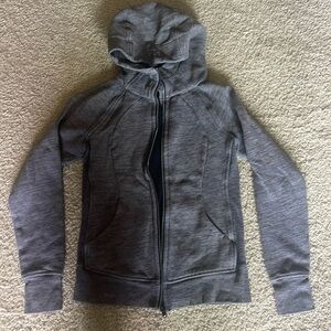 Lululemon Scuba zip up hoodie 4/6 dark gray